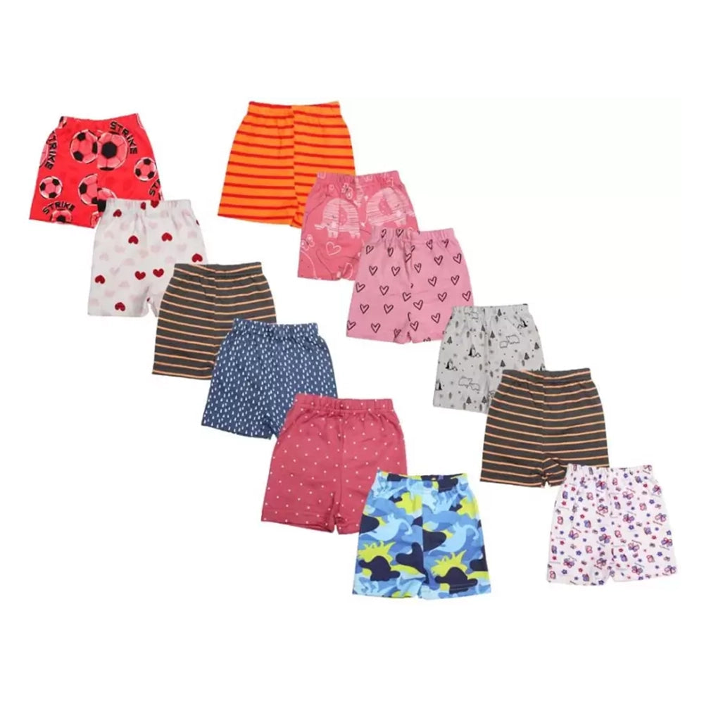 Short For Baby Boys & Baby Girls Casual Printed Cotton Blend-1